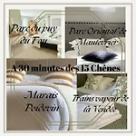 Bed & Breakfast Les 15 Chenes D Hotes, Parc Arbore De 5000 M2 A 20km Du Puydufou Familiale Et 3 Doubles 4*
